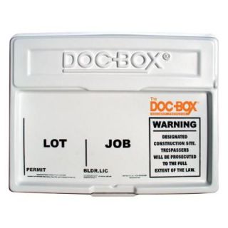 DOC BOX 21 in. x 27 in. x 4 in. Outdoor/Indoor Standard Posting Permit Box Unit 10102
