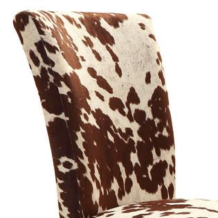 Oxford Creek  Moo print Parson Side Chairs (Set of 2)