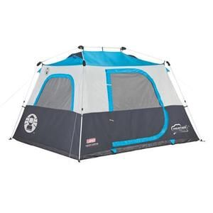Coleman 6P Double Hub Instant Cabin Tent with Tent Light Power System with Fan Value Bundle