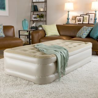 InstaBed Raised Queen size Airbed with Never Flat Pump   14714984