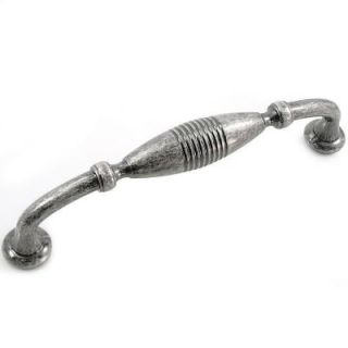 MNG Hardware 5 in. Distressed Antique Silver Striped Pull 16111