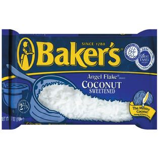 Bakers Angel Flake Sweetened Coconut 7 OZ BAG   Food & Grocery