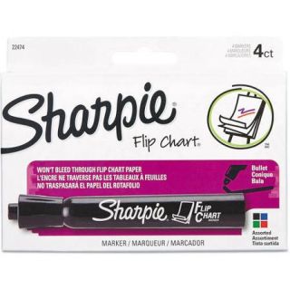 Sharpie Flip Chart Markers, Bullet Tip, Assorted Colors, Available in Multiple pack sizes