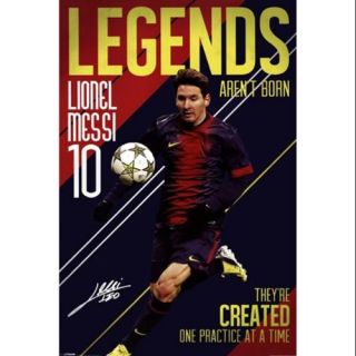 Messi   Legends Aren't Born Poster Print (24 x 36)