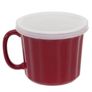 Mainstays 16 Ounce Ceramic Soup Mug, Red