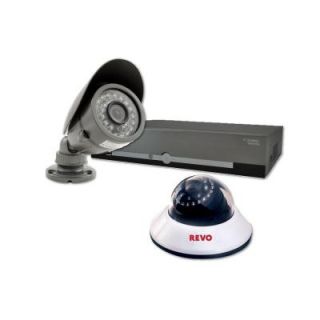 Revo 4 Channel 500 GB Surveillance Starter Kit with (2) 600 TVL 80 ft. Night Vision Cameras R44D1EB1E 5G