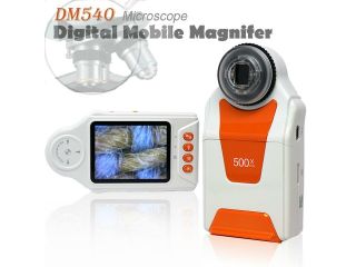 Indigi Digital Learning & Education Magnifier Microscope   10x 500x Magnification 4x LED Light 2.7" Color LCD