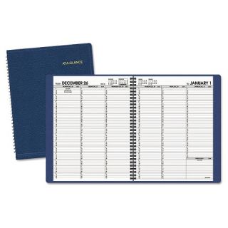 Appointment Book, 8 1/4 x 10 7/8, Navy, 2016 2017