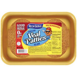 Redi Serve Breaded & Cooked Beef Added Veal Patties 9 OZ TRAY