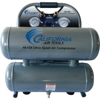 California Air Tools Ultra Quiet, Oil-Free Air Compressor — 1 HP, 4.6-Gallon, Model# 4610A  1   10 Gallon Air Compressors