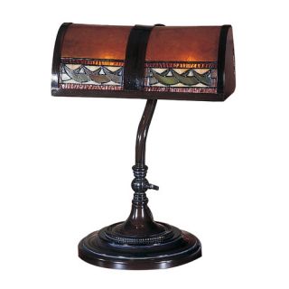 Dale Tiffany Egyptian 14 H Table Lamp with Rectangular Shade