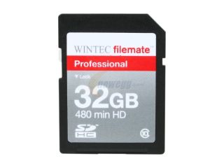 WINTEC FileMate  Professional 32GB Class 10 Secure Digital SDHC Card   Retail