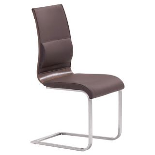 Roxboro Dining Chair Metal/Brown/Walnut (Set of 2)   Zuo
