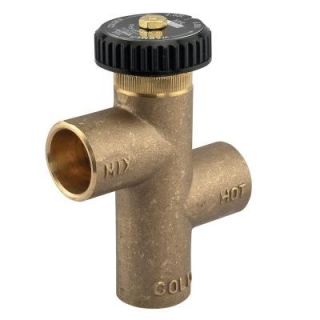 Watts 1/2 in. Lead Free Brass SWT x SWT Tempering Valve 1/2 LF70A F