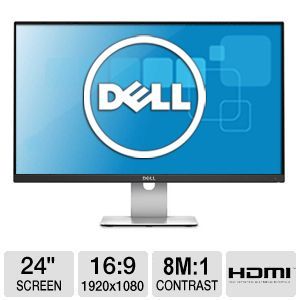 DELL S2415H 24 LCD Monitor   1920x1080, LED Backlight, 16:9, Speakers, HDMI, VGA   3R3XN