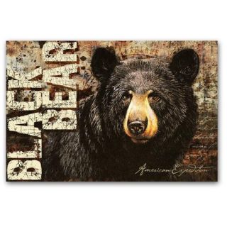 American Expedition Bear Graphic Art on Canvas in Black