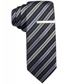 Alfani Martin Stripe Skinny Tie, Only at Macys   Ties & Pocket