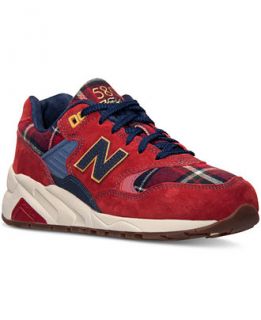 New Balance Womens 580 Tartan Casual Sneakers from Finish Line