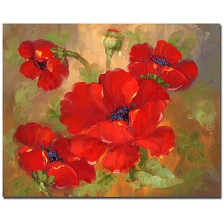 Trademark Fine Art  26x32 inches Poppies by Rio