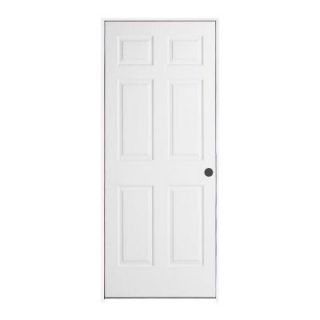 JELD WEN 30 in. x 78 in. Woodgrain 6 Panel Primed Molded Single Prehung Interior Door THDJW136500919