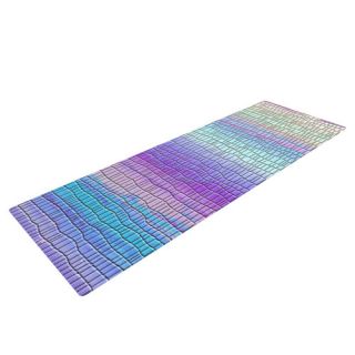 Drip Dye Cool Strid by Nina May Pastel Geometry Yoga Mat