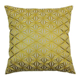 Blazing Needles 20 inch Indian Gold Diamond Mosaic Embroidered Throw