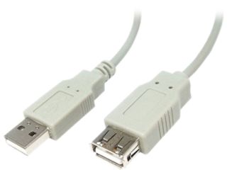 4xem 4XUSB2EXTAA10B 10 ft. Beige USB 2.0 Extension Cable A To A M/F (Beige)
