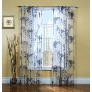 Gala Collection Birches Sheer Burnout Curtains   80x84”, Pocket Top 7147P 56