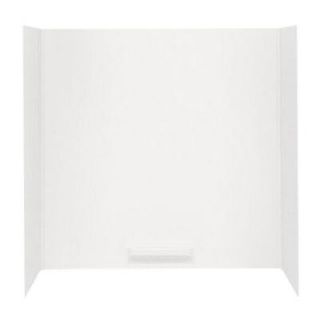 Swan 48 in. x 72 in. x 58 in. 5 piece Easy Up Adhesive Tub Wall in White WW 6000 010
