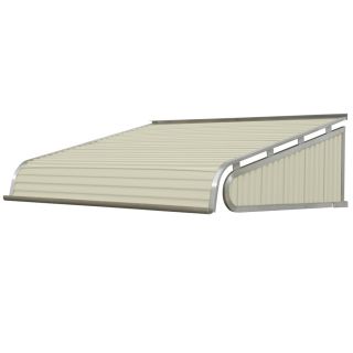 NuImage Awnings 40 in Wide x 30 in Projection Almond Slope Door Awning
