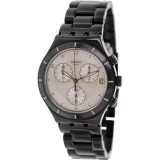 Swatch Mens Irony YCB4026AG Black Aluminum Swiss Quartz Watch