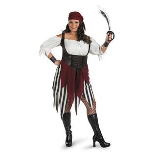 Women’s Deck Hand Darling Pirate Halloween Costume Size: XL