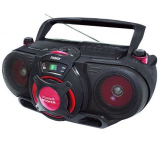 Naxa Portable MP3/CD Player w/ Radio Cassette Player/Recorder   E272302 —