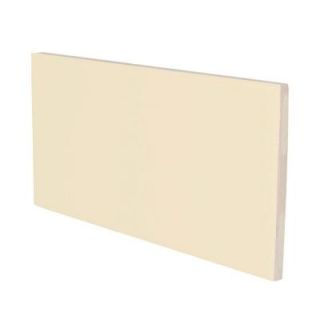 U.S. Ceramic Tile Color Collection Matte Khaki 3 in. x 6 in. Ceramic Surface Bullnose Wall Tile DISCONTINUED 240 S4639
