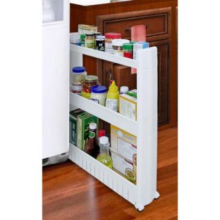 Ideaworks Slide Out Storage Tower, White, JB6032