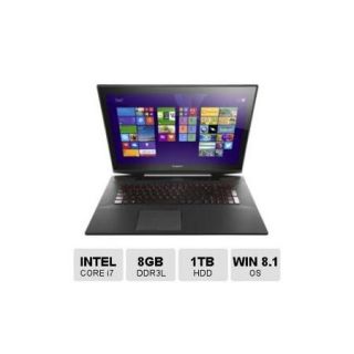Lenovo Y70 Touch Notebook PC 17.3 Touchscreen Display, 1920x1080, Intel Core i7 4720U Processor, 2.60 GHz, 8GB DDR3L