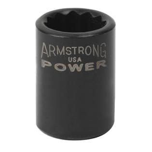Armstrong 3/8 in. Drive 1/2 in. 12 point Black Oxide Standard Length