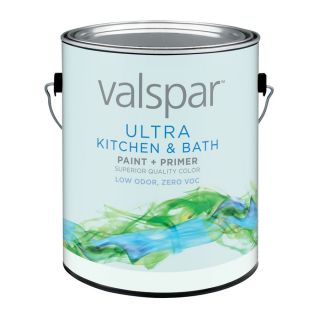 Valspar Ultra Gallon Size Container Interior Soft Gloss Kitchen and Bath Tintable Base Latex Base Paint and Primer in One (Actual Net Contents: 116 fl oz)