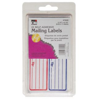 62 x 2.75 Self Adhesive Mailing Label 25 Count by CHARLES LEONARD