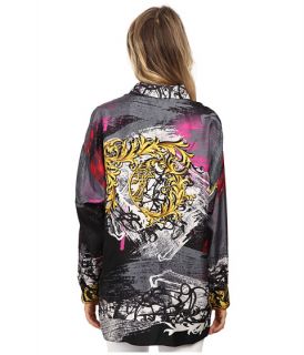 Versace Collection Street Baroque Large Blouse Black/Viola