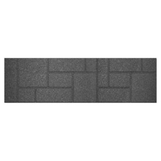 Envirotile 10 in. x 36 in. Rectangular Rubber Cobblestone Gray/Black Stair Tread MT5000990
