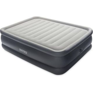 Intex 22" Queen Raised Downy Fiber Tech Airbed with Built In Electric Pump