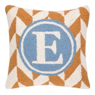 Peking Handicraft INC. Monogram Letter E Hook Pillow