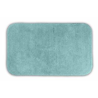 Garland Rug  Glamor 24 in. x 40 in. Nylon Washable Rug Sea Foam