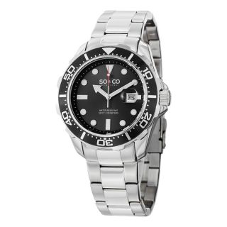 SO&CO New York Mens Quartz Yacht Club Date Stainless Steel Watch