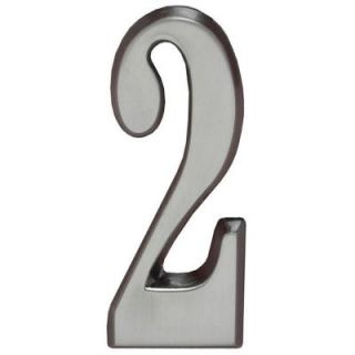 Whitehall Products 4 in. Brushed Nickel Number 2 12812