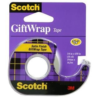 Scotch Gift Wrap Tape 3/4 Inch 1 roll   Office Supplies   Tape