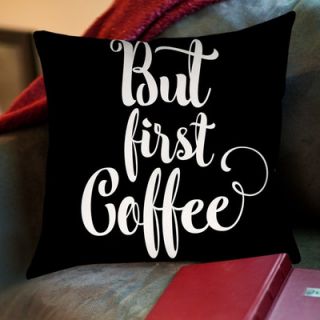 But First Coffee Throw pillow by Americanflat