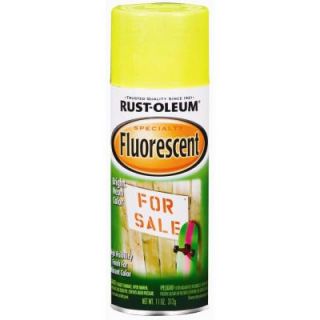 Rust Oleum Specialty 11 oz. Yellow Fluorescent Spray Paint (Case of 6) 1942830