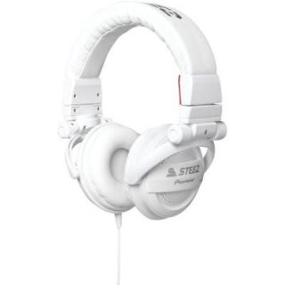 Pioneer Steez Dubstep On Ear Stereo Headphone with In Line Microphone   White SE D10MT W